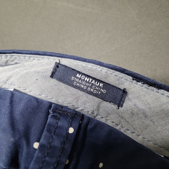 Tommy Hilfiger Navy Blue Polka-dot Montauk Chino Pants - Picture 5 of 9